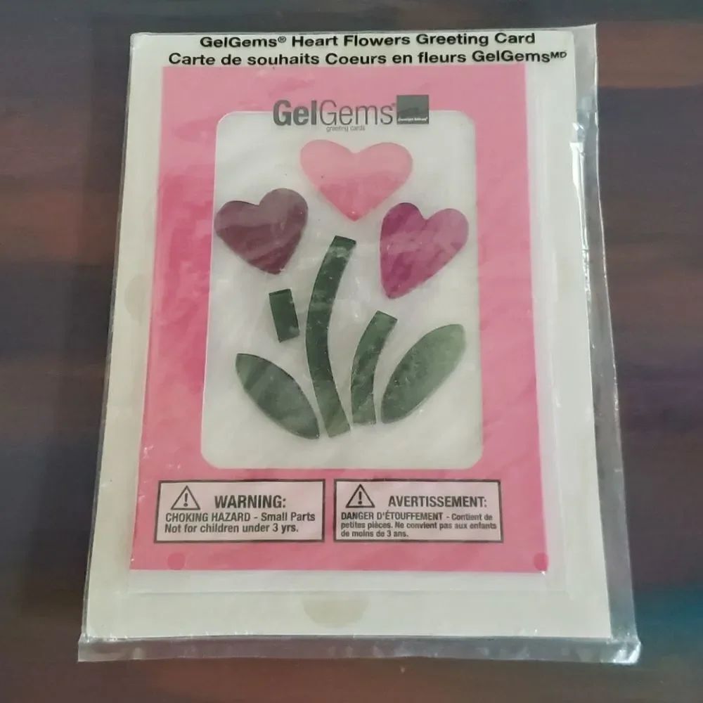 Avon GelGems* Heart Flowers Greeting Card